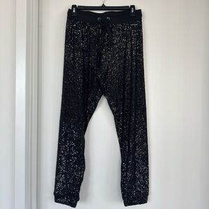 Calvin Klein Jeans Black Sequin Joggers